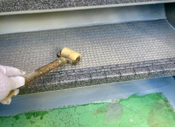 長尺シート貼り