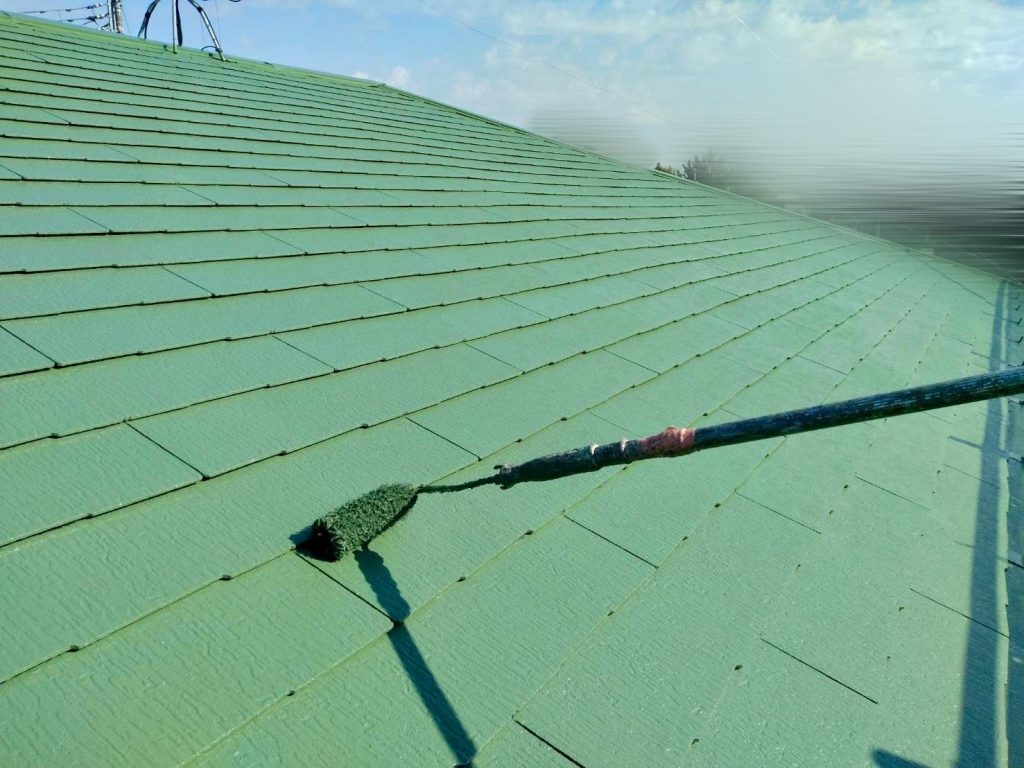 屋根上塗り塗装