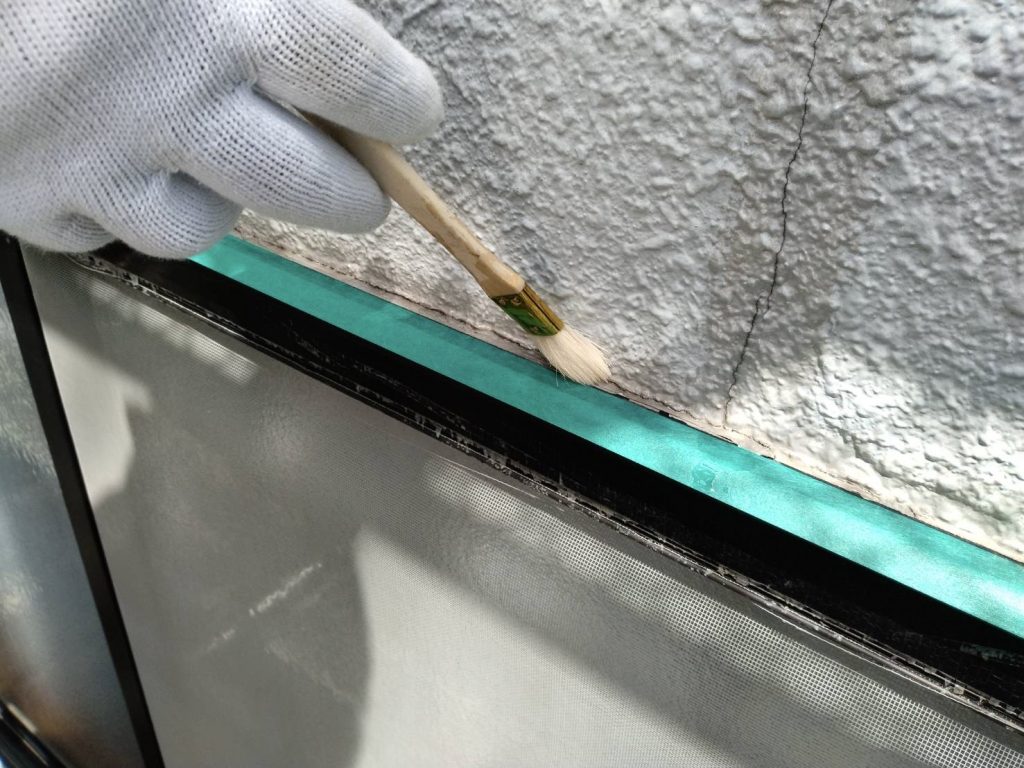 外装改修工事 プライマー塗布